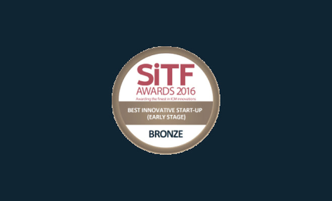 SiTF Awards 2016, Best Innovative Start-up, Early Stage, Bronze